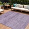 Homeroots 9' X 12' Plum And Purple Medallion Washable Indoor Outdoor Area Rug 616128 - alternate 1