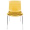 Leisuremod Astor Water Ripple Design Dining Chair, Transparent Orange AC20OR - alternate 4