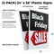 Signmission Black Friday Sale, Plastic Signs Only 24 Inch x 36 Inch, Corrugated Plastic, 2PK CSB-2436-2PACK-Black Friday Sale - alternate 2