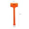 Neiko Dead Blow Hammer, 5 Pounds, Neon Orange Deadblow Hammers, Mallet 02851A - alternate 3