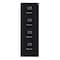 Hirsh 18" W 4 Drawer Vertical File Cabinet, Black, Legal 16702 - alternate 4