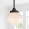 Jonathan Y Kurtz 7.25" Adjustable Drop Metal/Glass LED Pendant, Oil Rubbed Bronze JYL3516C - alternate 10