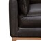 Homeroots 87" Dark Brown Leather Sofa And Toss Pillows With Brown Legs 546409 - alternate 10