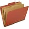 Pendaflex FOLDER, CLASSF, LTR, 2DIV, RED, 10PK 1257R - alternate 2