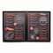 Excello Global Products Menu Holder For 8.5 x 11 Menus, Portrait Orientation 4-View, 9.6 x 11.9, Clear/Black/Silver SPLS-MENU4-1PK - alternate 2