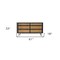 Homeroots 61" Natural and Black Solid Wood Six Drawer Double Dresser 518620 - alternate 6