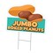 Signmission Jumbo Boiled Peanuts Die Cut Yard & Stake plastic window, 1216-Jumbo Boiled Peanuts C-DC-1216-DS-Jumbo Boiled Peanuts19 - alternate 1