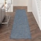 Homeroots 12' Navy Blue Power Loom Runner Rug 522573 - alternate 7