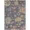 Homeroots 10' X 14' Blue Charcoal And Gold Floral Washable Indoor Outdoor Area Rug 604119 - alternate 5