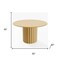 Homeroots 52" Brown Solid Wood Pedestal Base Round Top Dining Table 721001 - alternate 4
