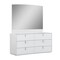Homeroots Four Piece White Solid and Manufactured Wood Bedroom Set With Mirror 366263 - alternate 6