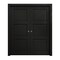 Sartodoors Sliding French Double Pocket Doors 64 x 80 inches, Ego 5010 Painted Black Oak, Kit Rail Hardware ,  EGO5010DP-CHK-64 - alternate 1