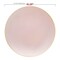 Smarty Had A Party 10.25" Pink with Gold Organic Round Disposable Plastic Dinner Plates (120 Plates), 120PK 930PG-CASE - alternate 5