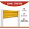 Mytee Products 4 inx4 inx18 in Bolt-On Steel Rigid Post & 8 ftx15 in 3-Rib Guard Rails for Warehouse GR3RP-1808-KIT - alternate 4