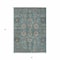Homeroots 3' X 5' Teal Blue Aqua And Beige Oriental Washable Indoor Outdoor Area Rug 582134 - alternate 8