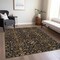 Homeroots 5' X 8' Black Brown And Red Floral Washable Indoor Outdoor Area Rug 604578 - alternate 5