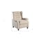 Homeroots 31" Beige Microfiber Manual Club Recliner 554182 - alternate 4