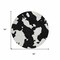 Homeroots 8' Black And Ivory Round Abstract Washable Indoor Outdoor Area Rug 614511 - alternate 4