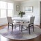 Homeroots 8' Purple And Ivory Round Geometric Washable Indoor Outdoor Area Rug 593626 - alternate 4