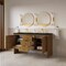 James Martin Vanities Hudson 60" Double Vanity, Honey Oak w/ 3 CM Phantome Eclos Top 435-V60D-HNO-3PHT - alternate 5