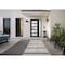 Vdomdoors Front Exterior Prehung FiberGlass Door Frosted Glass / Manux 8002 Matte Black / Sidelight Exterior MANUX8002EXD-BLK-W36+14 x H80-LH - alternate 3