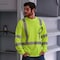 Dome75 Hi-Vis Long Sleeve Shirt, ANSI/ISEA 107-2020 Class 3, 100% Polyester Birds-Eye Mesh, Hi-Vis Yellow DSL1431 - alternate 5