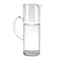 Homeroots 12in Clear Mouth Blown Lead Free Crystal Glass Pitcher 376165 - alternate 1