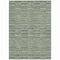 Homeroots 9' X 12' Olive Green And Gray Striped Washable Indoor Outdoor Area Rug 587918 - alternate 6