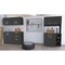 Homeroots 28" Black Wall mounted Accent Cabinet With Nine Shelves And Three Drawers 546375 - alternate 6