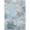 Homeroots 9' X 12' Teal Abstract Washable Non Skid Indoor Outdoor Area Rug 559539 - alternate 5