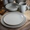 Gibson Elite Serenade 16 Piece Round Stoneware Dinnerware Set in Light Grey 127245.16 - alternate 5
