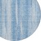 Homeroots 8' Sky Blue And Denim Blue Round Botanical Leaves Washable Indoor Outdoor Area Rug 581986 - alternate 4