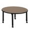 Regency Round Kee Height Adjustable Mobile Classroom Activity Table, 36 in W, 36 in L, Noble Oak TB36RNDNOAPCBK - alternate 3