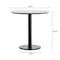 Flash Furniture 31.25" RD Tabletop, Seamless Surface Technology, White Faux Marble, 18" Black RND Table Height Base ST-RD31-WHMAR-TR18-GG - alternate 6
