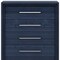 Homeroots 36" Blue Wood Five Drawer Gentlemens Chest 714481 - alternate 3