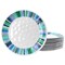 Gibson Home Tropical Sway Orleans 12 Piece 9 Inch Melamine Dessert Plate Set in Blue 136417.01 - alternate 1