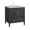 James Martin Vanities Myrrin 30" Single Vanity, Carbon Oak w/ 3 CM Lime Delight Silestone Top 485-V30-CBO-3LDL - alternate 6