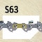 Oregon AdvanceCut Chainsaw Chain 18", 3/8" Low Profile, .043 Gauge, 63 DL S63 - alternate 7