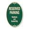 Signmission Reserved Parking - Residents And Guests Only, 12 Inch X 18 Inch Designer, Heavy Gauge Aluminum A-OV-G-1218-9767 - alternate 1