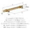 Amerock Central 5-1/16 inch (128mm) Center-to-Center Champagne Bronze Cabinet Pull, 10PK 10VMP37162CZ - alternate 3