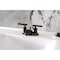 Kingston Brass Double-Handle 4" Centerset Bathroom Faucet with Pop-Up Drain, Oil Rubbed Bronze FB8625CML - alternate 4