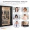 Saunaspa Square Sauna, Canadian Hemlock & Black, Infrared Heating Panels, Red Light Heater, 7 Chroma Lights MNSC0029-0SB - alternate 5