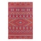 Homeroots 9' X 12' Red Geometric Machine Braided Distressed Area Rug With UV Protection 555595 - alternate 3