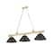 Z-Lite Cordon Heritage Brass 3 Light Billiard 2306-3HBR-ARS - alternate 3