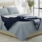 Lavish Home Cable Knit Throw Blanket for Couch, Sofa, or Bed 60x80-Inch Soft and Cozy Blanket, Navy Blue 66-THROW80-N - alternate 6