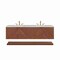 James Martin Vanities Marcello 72'' D Vanity, Chestnut w/ Jasmine Pearl Top w/FreePower Wireless Charger D200-V72-CSN-FEJP - alternate 6