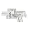 Apollo Tile Toscana 13x16 in. Polished Calacatta Bluette, Thassos White Chevron Mosaic Tile, 5PK APLEML88CV09A - alternate 6