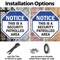 Signmission Notice This Is a Security Patrolled, 10 inch X 10 inch, Aluminum Metal Signs, 2PK OC-A-2PACK-10-188 - alternate 3