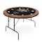 Serenelife 8- Player Round Foldable Poker Table, Casino Leisure Texas Holdem Table, w/ water Resistant SLPR750 - alternate 1