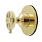 Kingston Brass Single-Handle Six-Way Diverter Valve with Round Trim Kit, Polished Brass KS4032RX - alternate 1